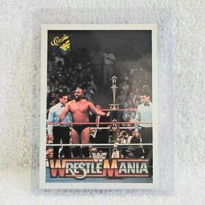 5/$20  Excellent 1990 Classic Bad News Brown WrestleMania IV WWF Card 73!!